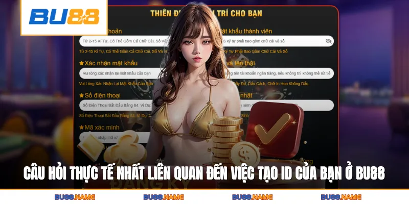 Đăng ký 4 Câu hỏi thực tế nhất liên quan đến việc tạo ID của bạn ở Bu88