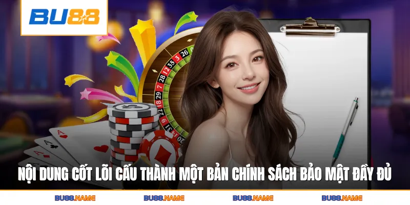 Chính sách bảo mật 2 Những nội dung cốt lõi cấu thành một bản chính sách bảo mật đầy đủ