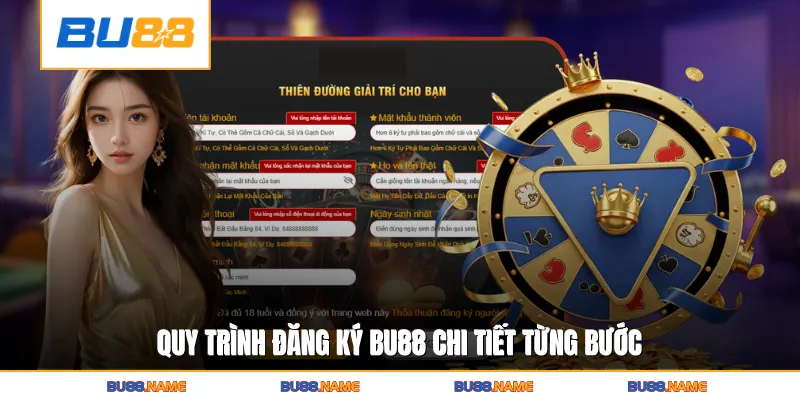 Đăng ký 2 Quy trình đăng ký Bu88 chi tiết từ bước nhập thông tin đến xác nhận hoàn tất